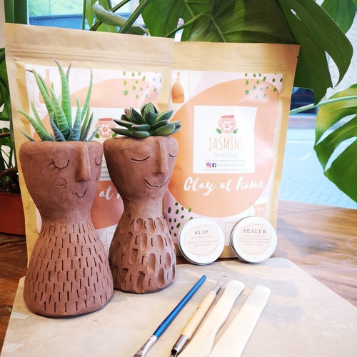 Clay Pottery Kit for 2 Date Night Birthday Craft at Home Etsy