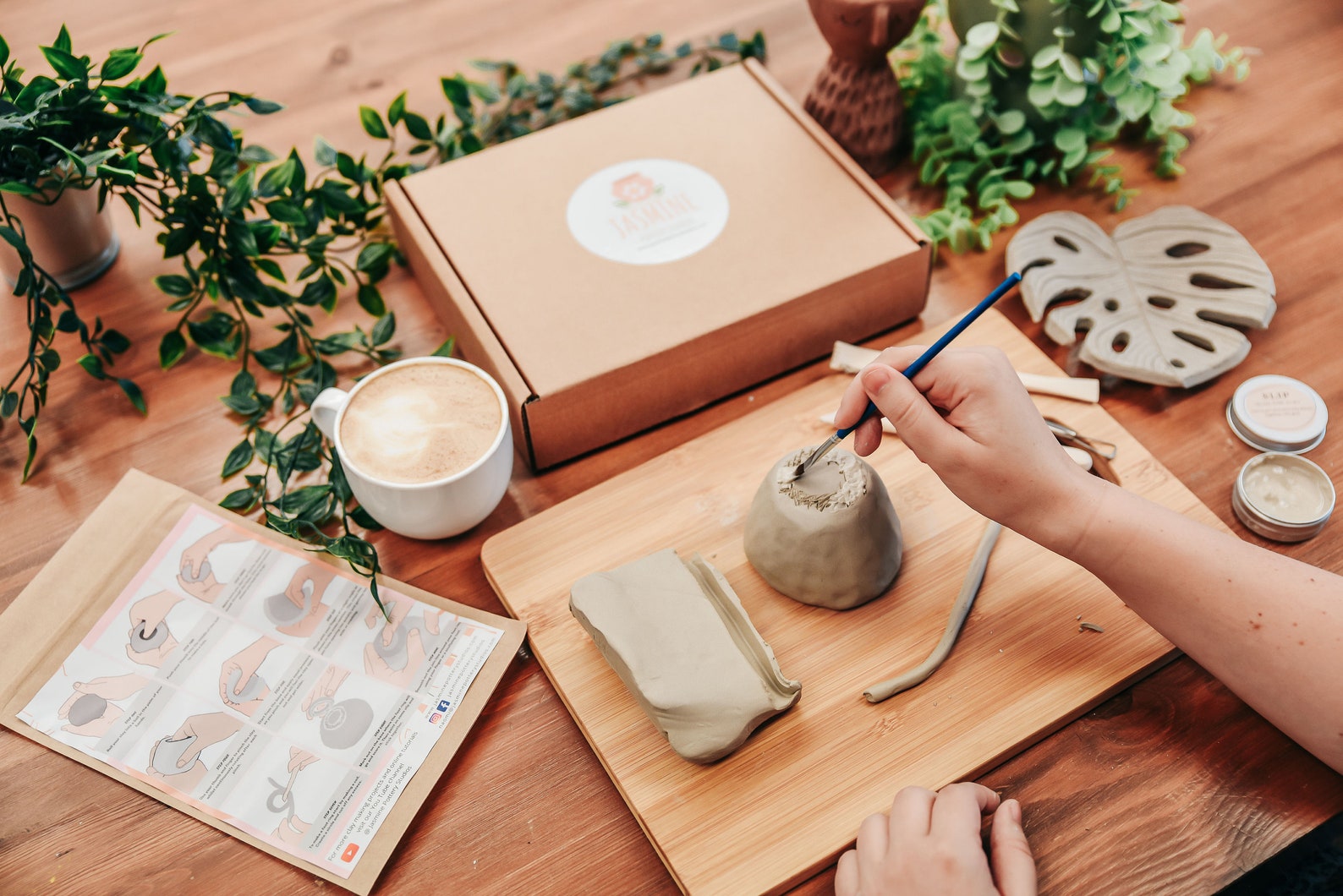 Clay Pottery Kit for 2 DIY Pottery at Home Kit for Kids Etsy