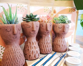 Make Your Own Air Dry Clay Pots craft kit pottery Lockdown Present Gift Set SALE Make Your Own Air Dry Clay Pots craft kit pottery Lockdown Present Gift Set SALE
