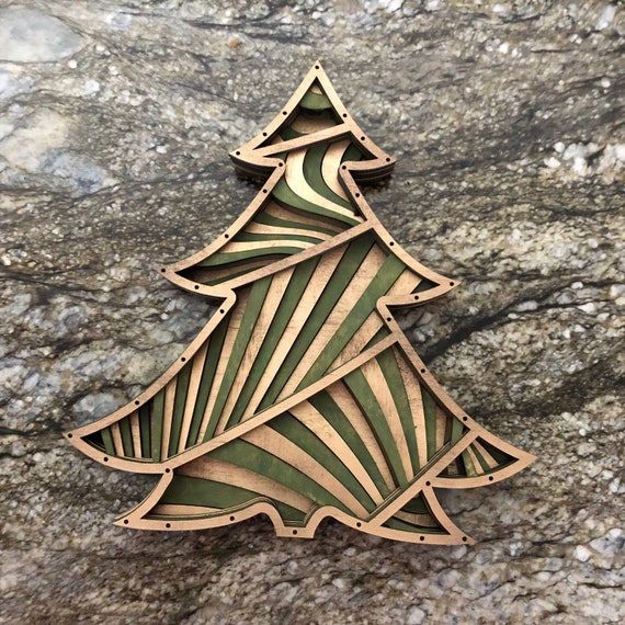 Download 3d Mandala Svg Christmas Tree Svg Laser Cut Files Layered Etsy