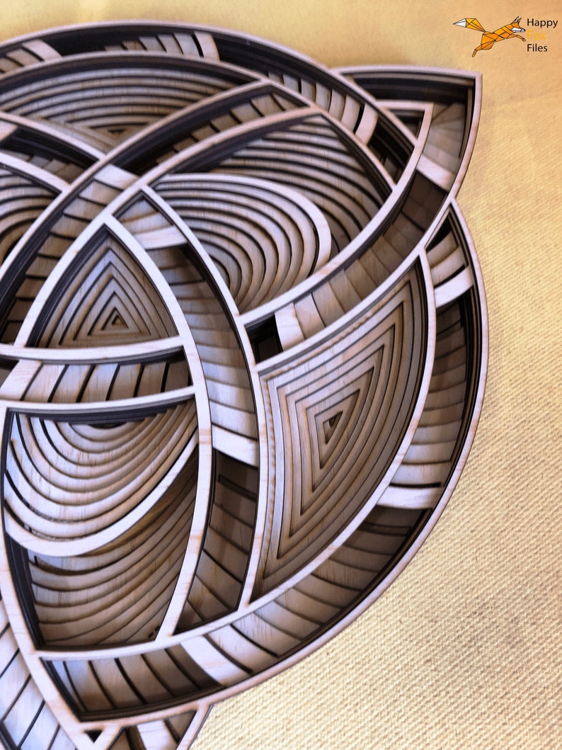 Download Laser cut Files 3d mandala svg Multilayer Mandala Celtic ...