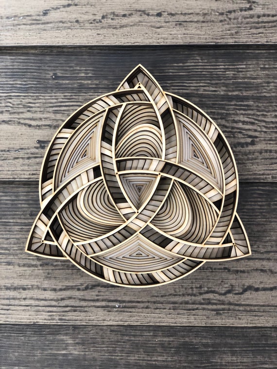 Download 3d Mandala Svg Seltic Svg Laser Cut Files Layered Celtic Etsy