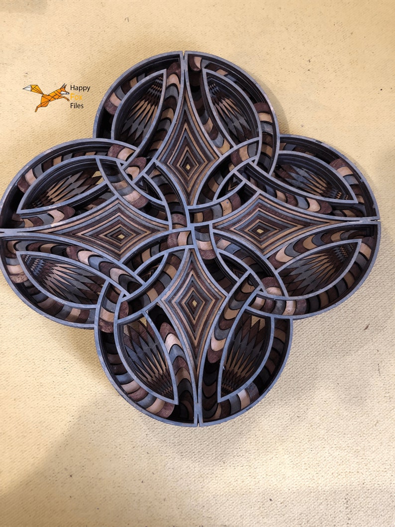 Download Laser cut Files 3d mandala svg Multilayer Mandala Celtic ...