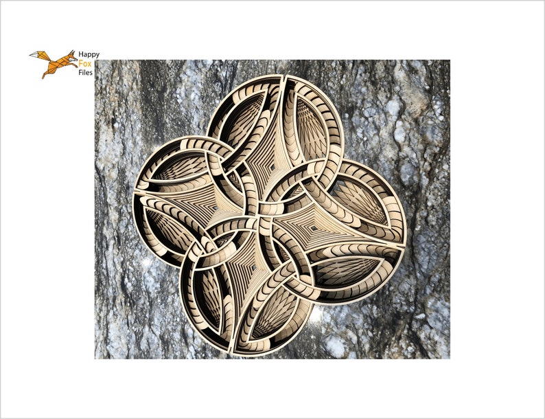 Download Laser cut Files 3d mandala svg Multilayer Mandala Celtic Knot | Etsy