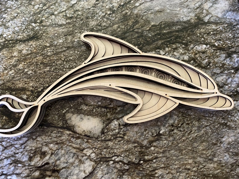 Download 3d mandala svg Dolphin svg Laser cut Files layered Dolphin ...