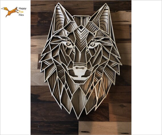 Download Laser Cut Files 3d Mandala Svg Multilayer Mandala Wolf Head Etsy