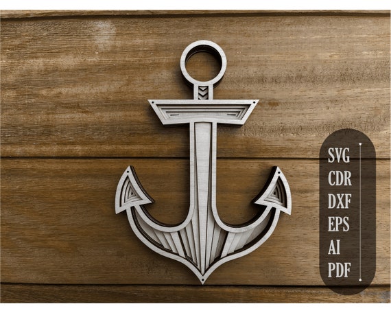 Download 3d Mandala Svg Cricut Maker Projects Anchor Svg Laser Cut Etsy