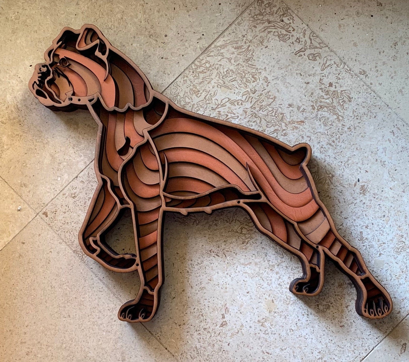 Download 3d mandala svg dog svg Laser cut Files layered Boxer Dog ...