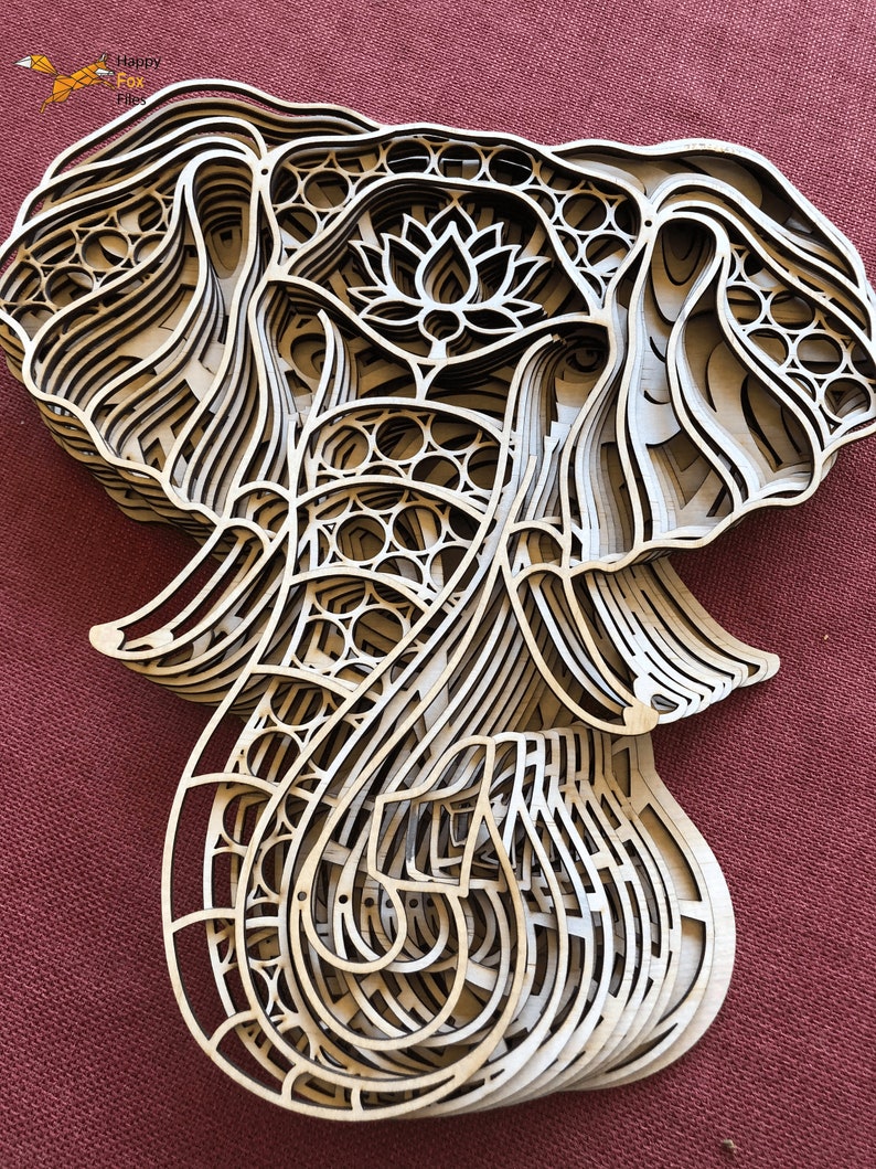 Laser geschnitten Dateien 3d Mandala Svg Multilayer ...