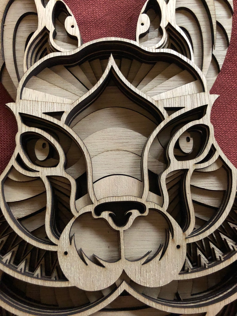 Download Laser cut Files 3d mandala svg Multilayer Mandala Hare | Etsy