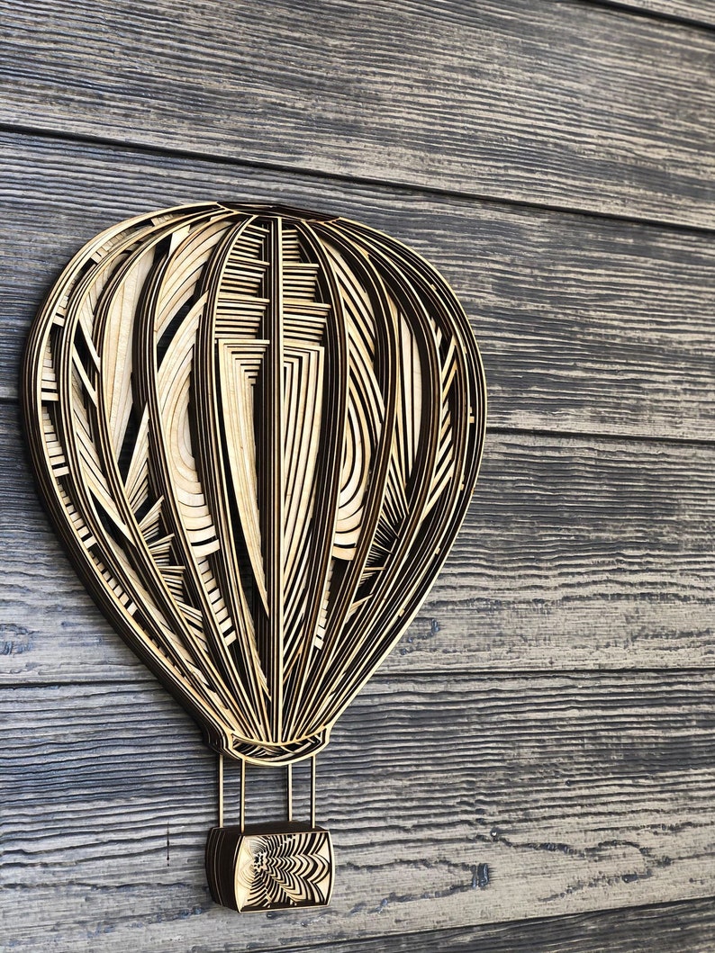 Download 3d mandala svg Laser cut Files layered Hot Air Balloon | Etsy