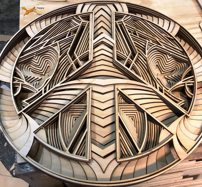 Download Laser cut Files 3d mandala svg Multilayer Pacific Mandala ...