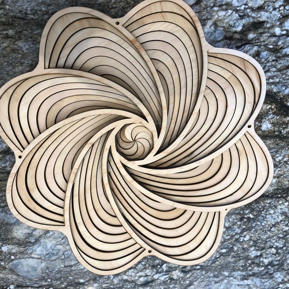 Download 3d Mandala Svg Hurricane Svg Laser Cut Files Layered Etsy