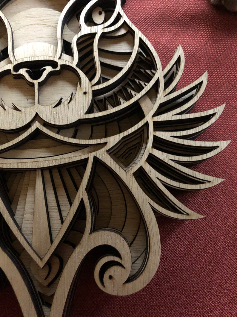 Download 3d mandala svg bunny svg Laser cut Files layered Bunny | Etsy