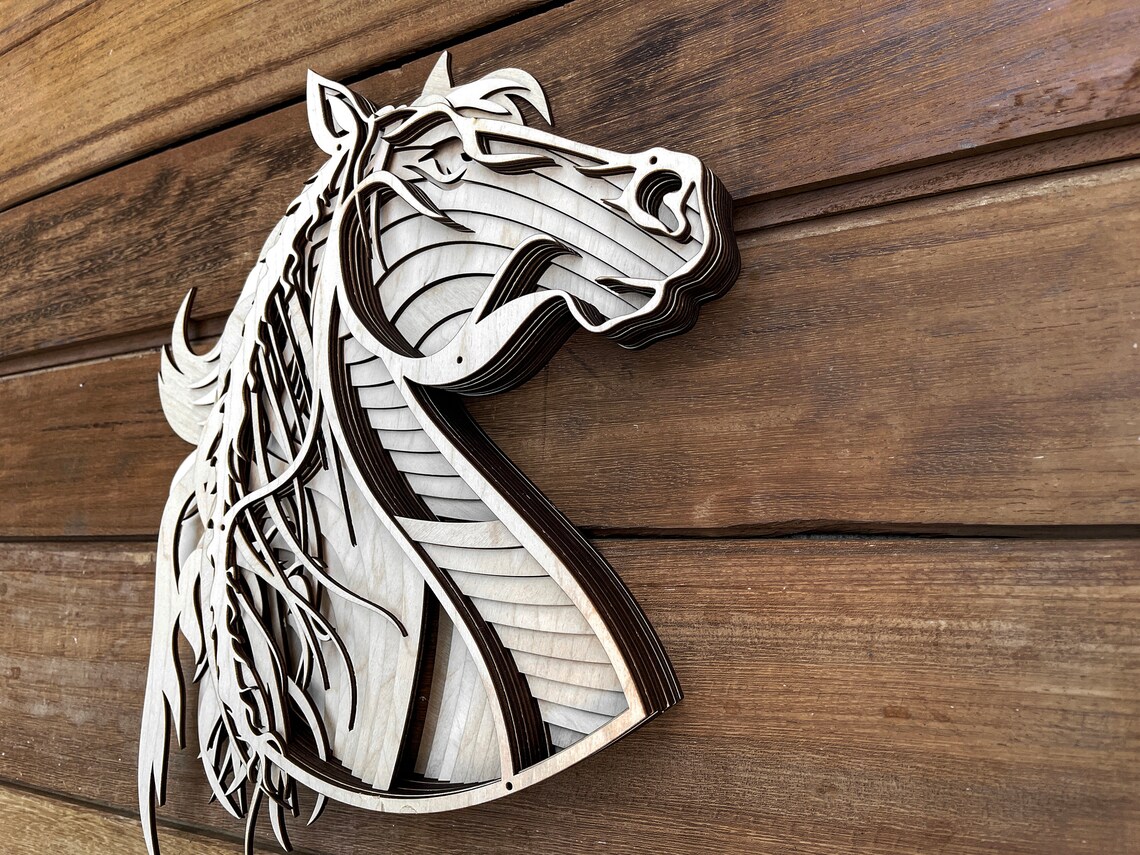 Download 3d mandala svg Horse svg Laser cut Files layered Horse | Etsy