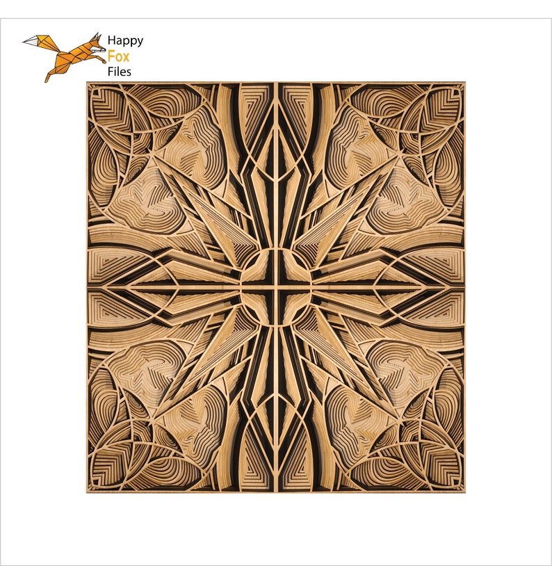 Download 3d Mandala Svg Nautical Svg Laser Cut Files Layered Compass Etsy