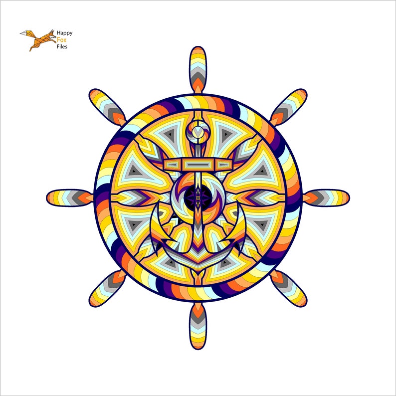 Download Laser cut Files 3d mandala svg Multilayer Mandala Anchor ...