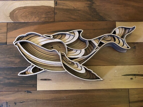 Download 3d Mandala Svg Whale Svg Laser Cut Files Layered Whale Etsy