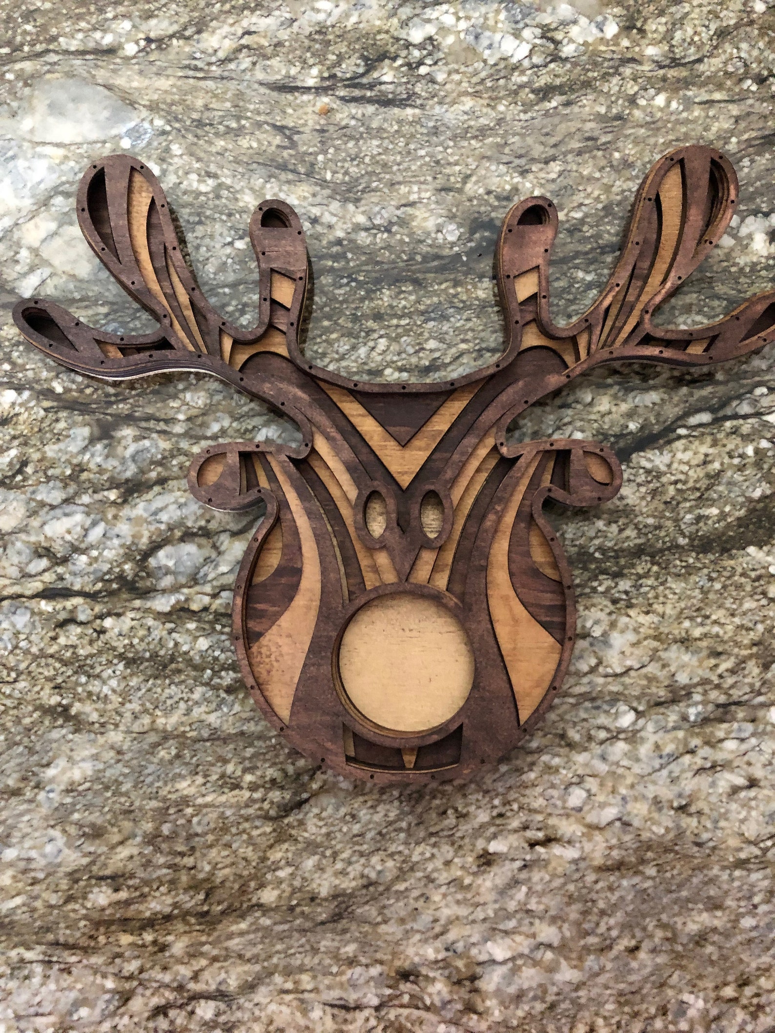 Download 3d mandala svg Deer svg Laser cut Files layered Christmas ...