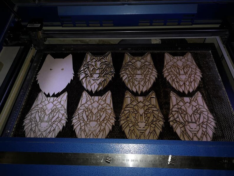 Download Laser cut Files 3d mandala svg Multilayer Mandala Wolf ...