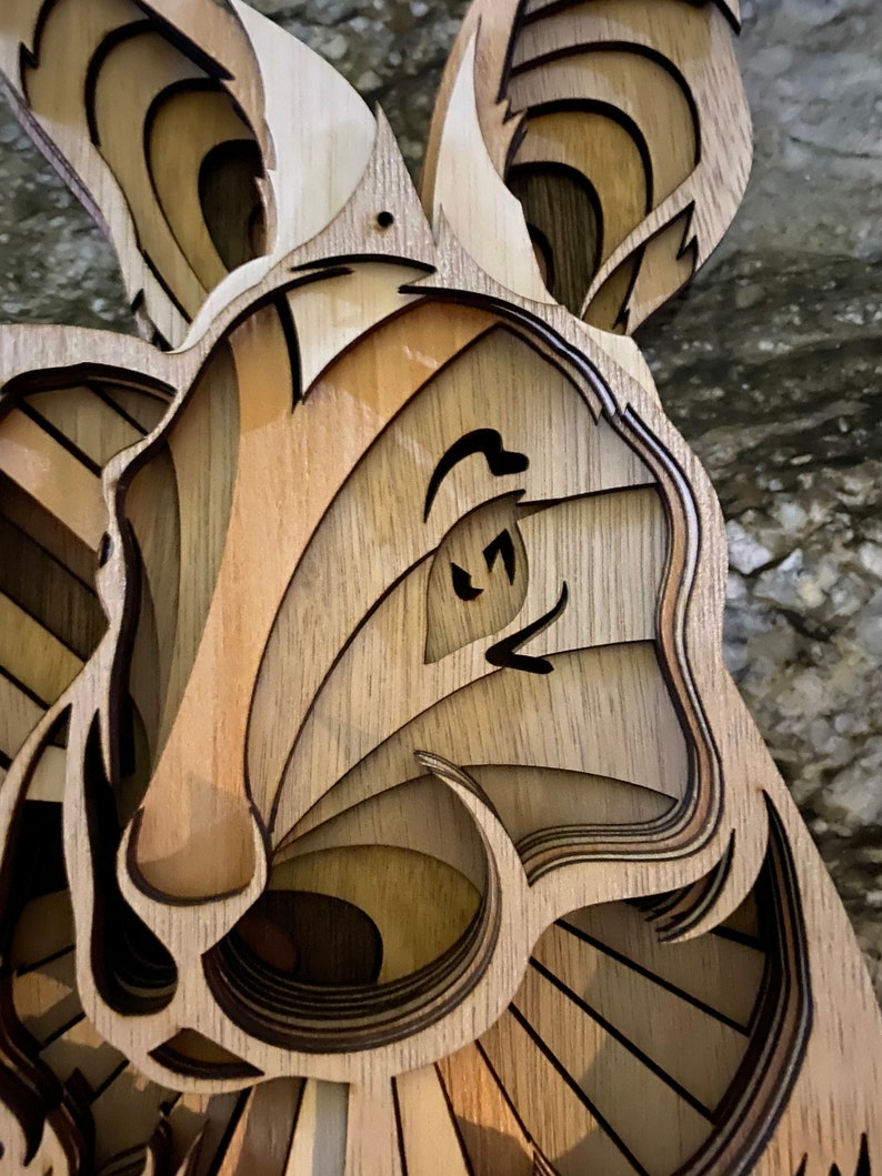 Download 3d mandala svg Bunny svg Laser cut Files layered Rabbit | Etsy