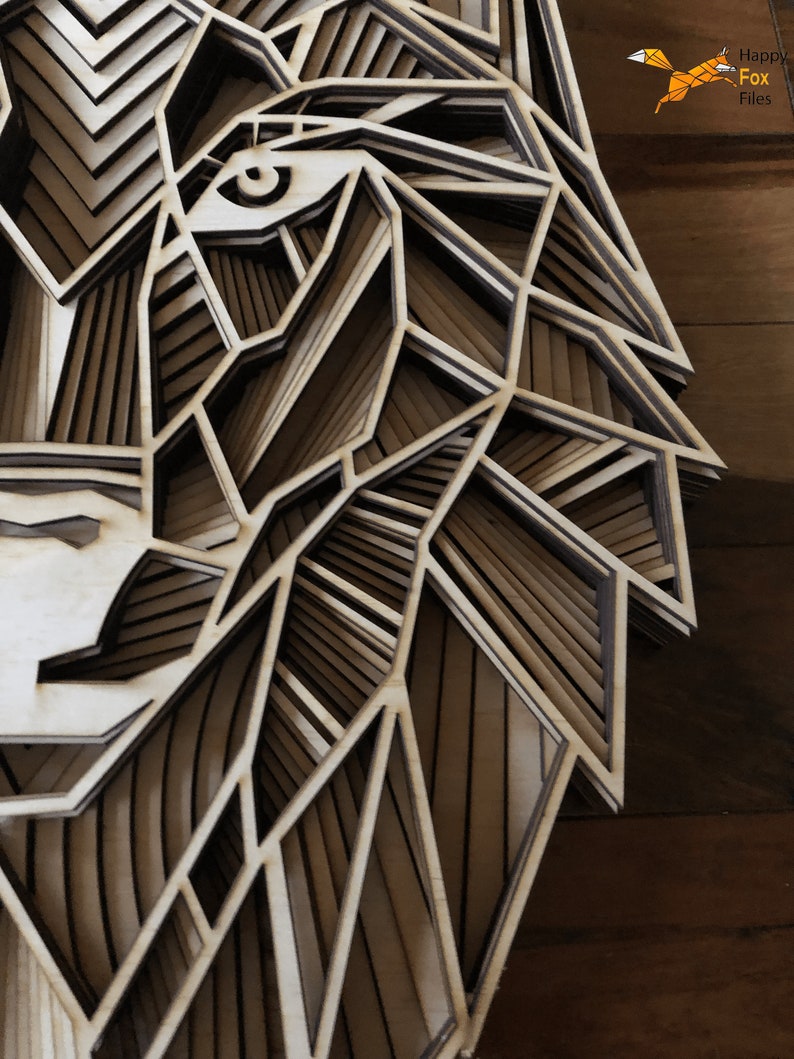 3D Mandala Wolf Svg - Layered SVG Cut File - Download All ...