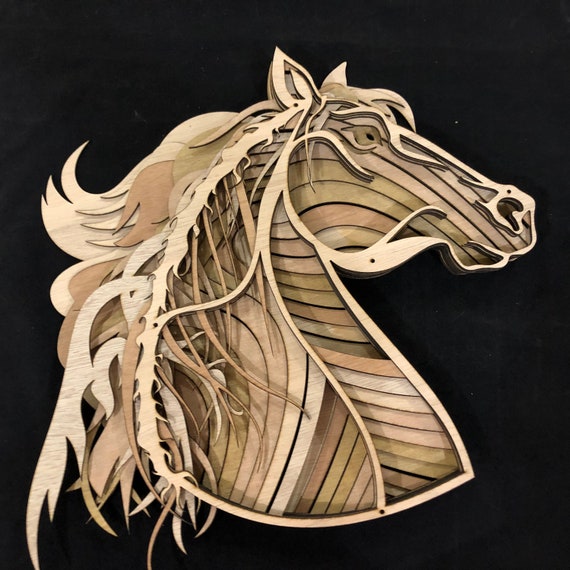 Download Laser Cut Files 3d Mandala Svg Multilayer Mandala Free Horse Etsy PSD Mockup Templates