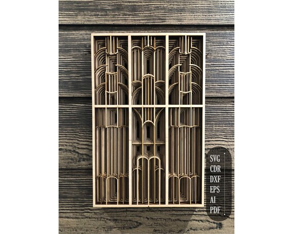 Download 3d Mandala Svg Laser Cut Files Layered Architectural Etsy