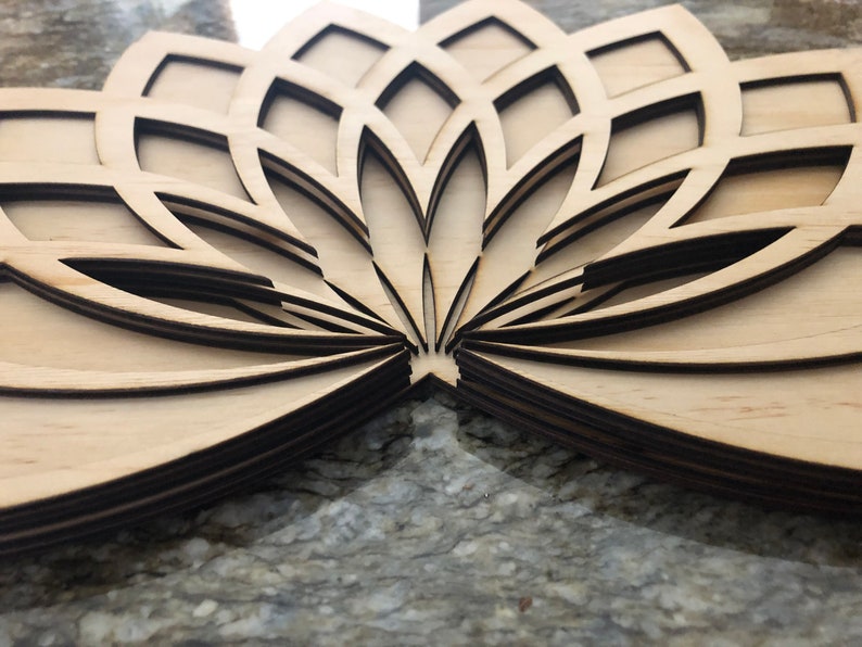 3d mandala svg lotus svg Laser cut Files Capas Lotus ...