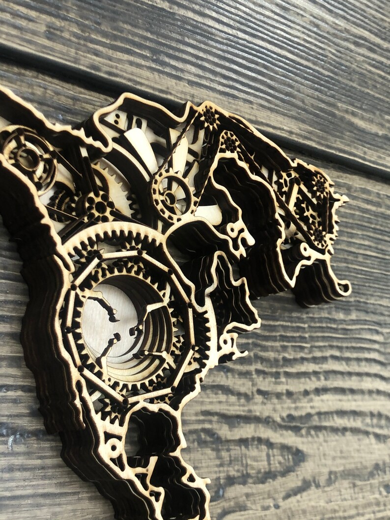 Download Layered Steampunk World Map Mandala Glowforge Dxf Laser Cut Files Ai World Map Svg 3d Mandala Svg Pdf Cdr Svg Maker Supplies Electronics Accessories Kromasol Com