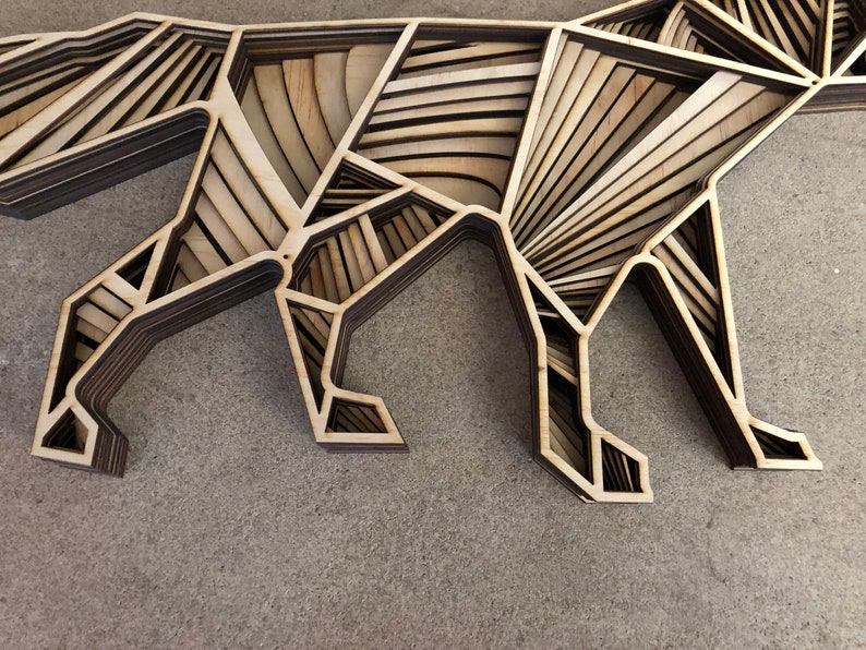 Download Laser cut Files 3d mandala svg Multilayer Golden FOX ...