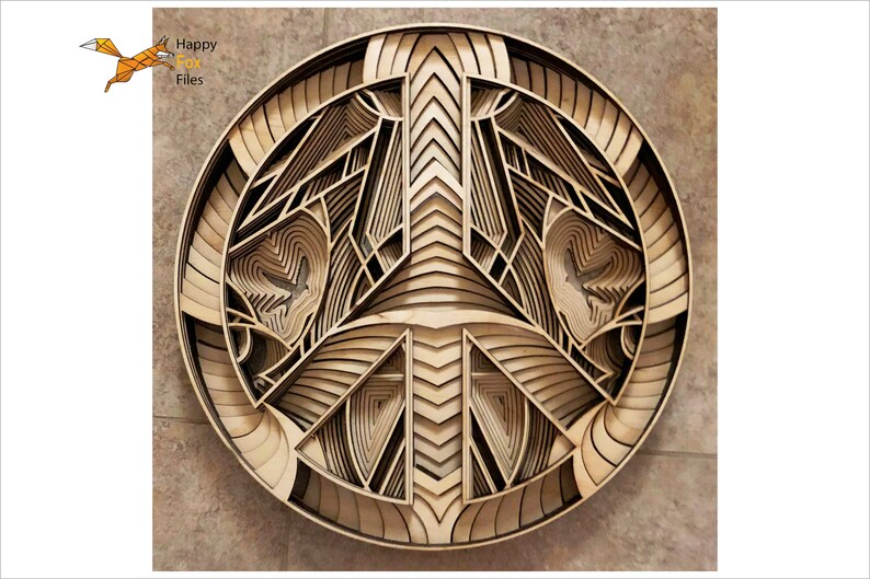 Download 3d mandala svg hippie svg Laser cut Files layered Peace | Etsy