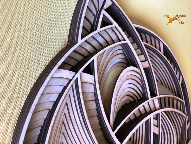 Download Laser cut Files 3d mandala svg Multilayer Mandala Celtic ...
