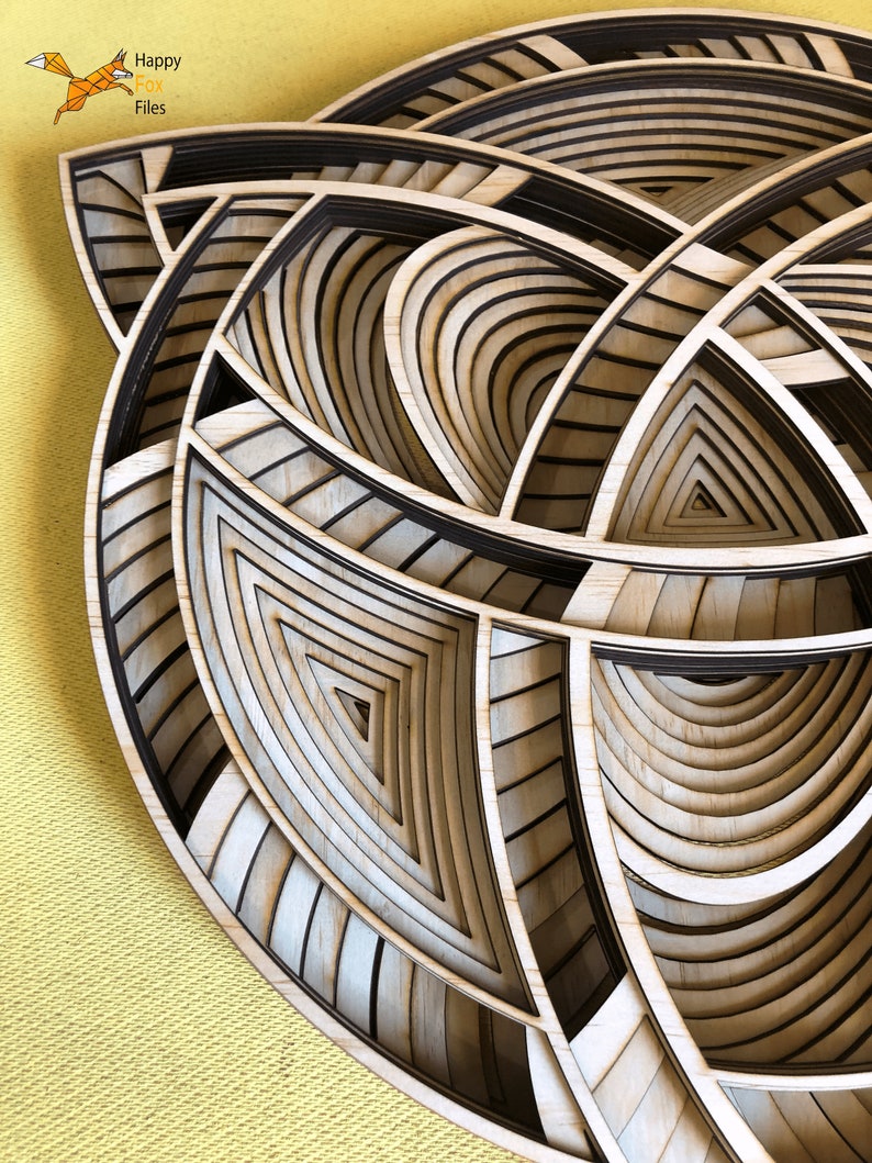 Download Laser cut Files 3d mandala svg Multilayer Mandala Celtic ...