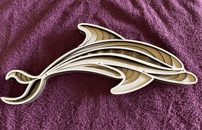 Download 3d mandala svg Dolphin svg Laser cut Files layered Dolphin ...