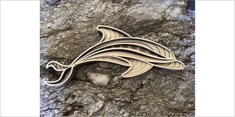Download 3d mandala svg Dolphin svg Laser cut Files layered Dolphin | Etsy