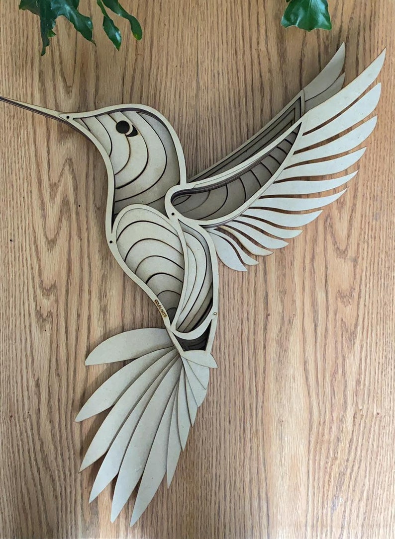 Download 3d mandala svg Hummingbird svg Laser cut Files layered | Etsy