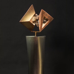 Original Sculpture, Contemporary Sculpture, Modern Art, Metal Sculpture, Abstract Modernism, Sculpture, Fine Art, by Vasko Ernst Bardarov