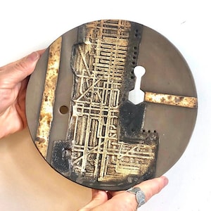 Moderne Kunst Keramik, Keramik Wandskulptur, Keramikfliese, Wand-Dekor, Geometrische Keramik Kunst, Wand-Kunst-Dekor, zeitgenössisches Design, Wand-Kunst