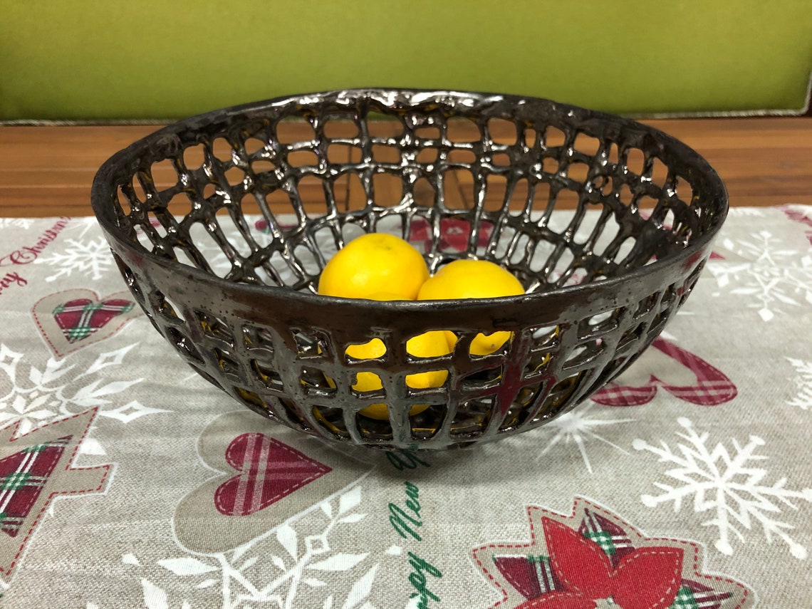Fruit Bowl Strainer Large Ceramic Bowl Handmade Bowl Etsy