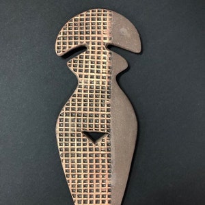 Ancient Goddess Mother, Ceramic Wall Sculpture, Neolithic Venus, Ceramic Wall Decor, Wall Sculpture, Wall Art Decor, Wall Art Hanging, Art
