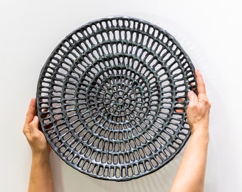 Handmade Porcelain Wall Sculpture, Modern Ceramic Art Decor