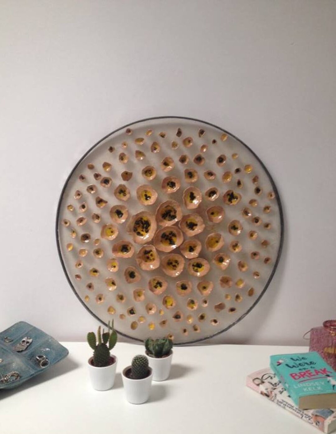 Large Ceramics Wall Art, Ceramic Wall Hanging, Sculpture, Wall Art