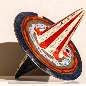 Modern Ceramic Art, Ceramic Sculpture, Garden Sculpture, Contemporary Sculpture, Interior Design, Spinning top Sculpture, Ceramic Object Art