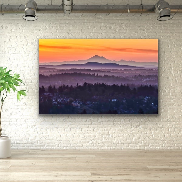 Island layers Victoria Vancouver Island  canvas free shipping