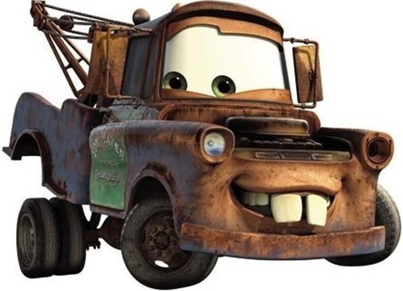 6 Inch Tow Mater Decal Disney Cars Movie Truck Removable Peel Etsy Israel
