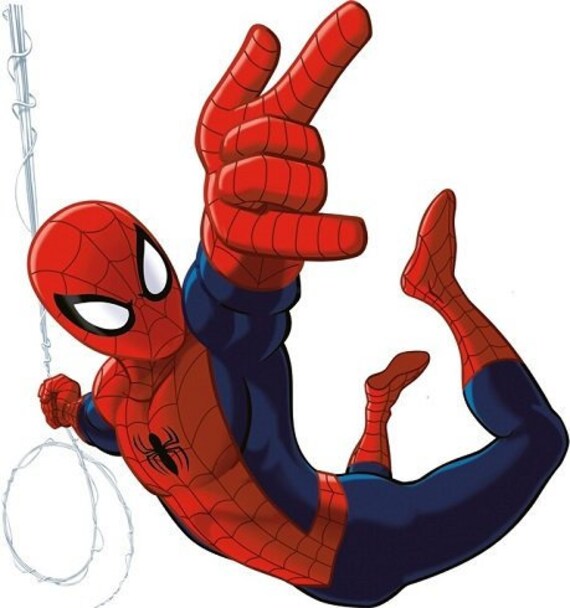 9 SPIDER-MAN WINDOW CLINGS ~ Birthday Party Supplies Marvel Sticker Removeable