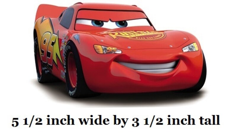 6 Inch Lightning McQueen 95 Decal Disney Cars Movie Truck Removable Peel Self Stick Wall Sticker Art Boys Room Decor 5 12 by 3 12 inch