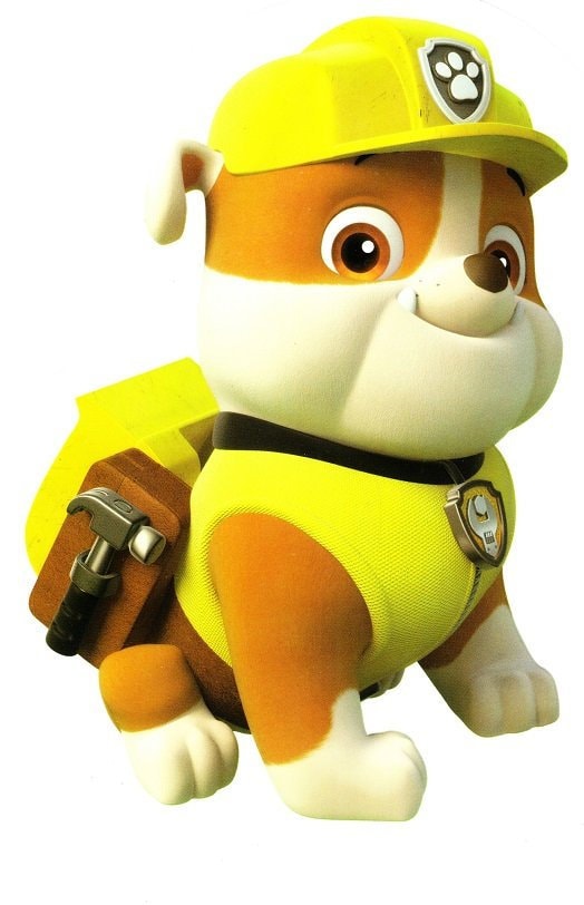6 Inch Rubble Paw Patrol Pup Wall Decal Sticker Badge Pups Etsy