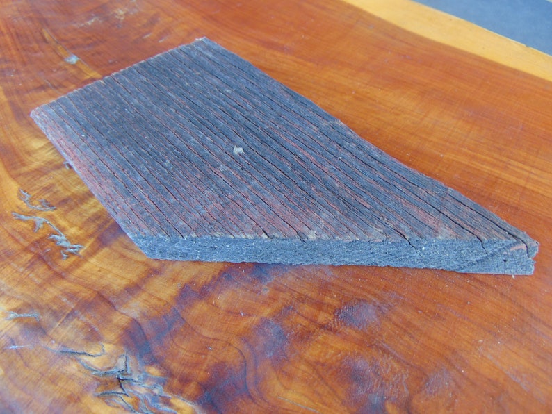 1x6x9 Vintage Faded Red Oak Barn Board Rustic Weathered Wood Hardwood Slab Plank Reclaimed Paint Rough Edge DIY Arts Crafts Project Decor